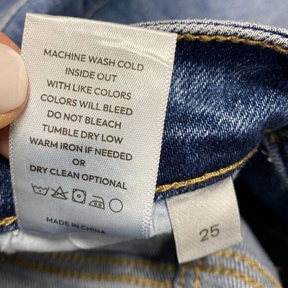 Lovervet by Vervet High Rise Crop Side Slit Jeans Size 25 NEW - Picture 8 of 8